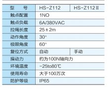 HS-Z112防水雙向拉繩開關(guān)價格合理